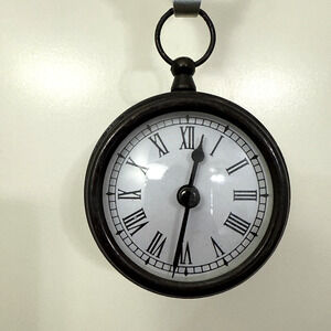 PRESTIGE QUARTZ LARGE BRONW POCKET WATCH 3”BRONZE TONE WORKING MADE IN INDIA